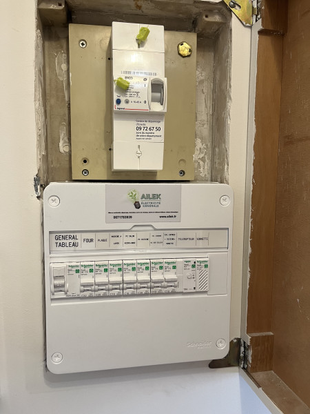 Tableau électrique après notre passage 