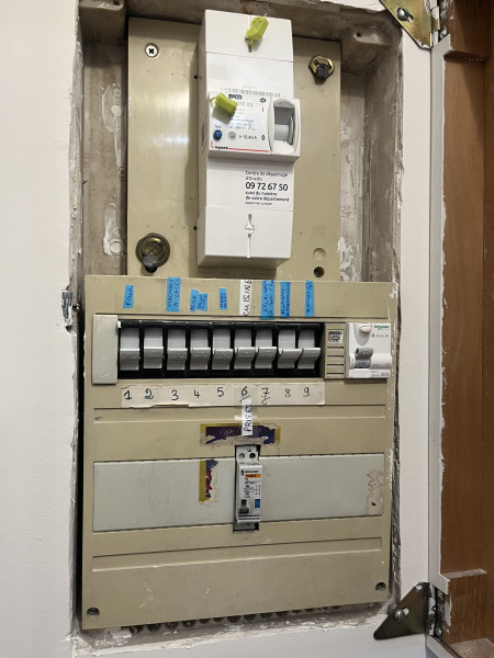 Tableau électrique avant rénovation 